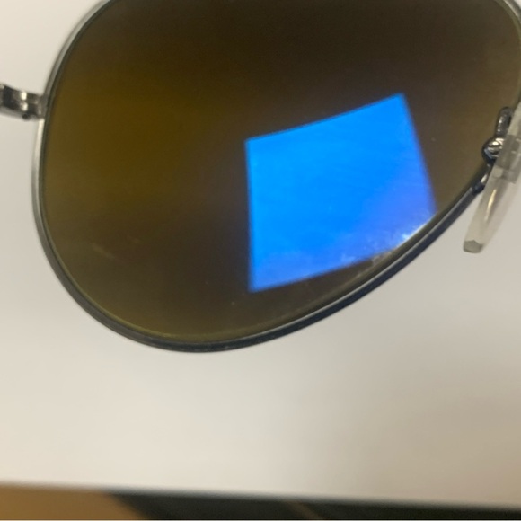 Vintage Vaurnet Pouilloux Sunglasses Unisex Pilot Mirrored Metal Polarized - Picture 7 of 11